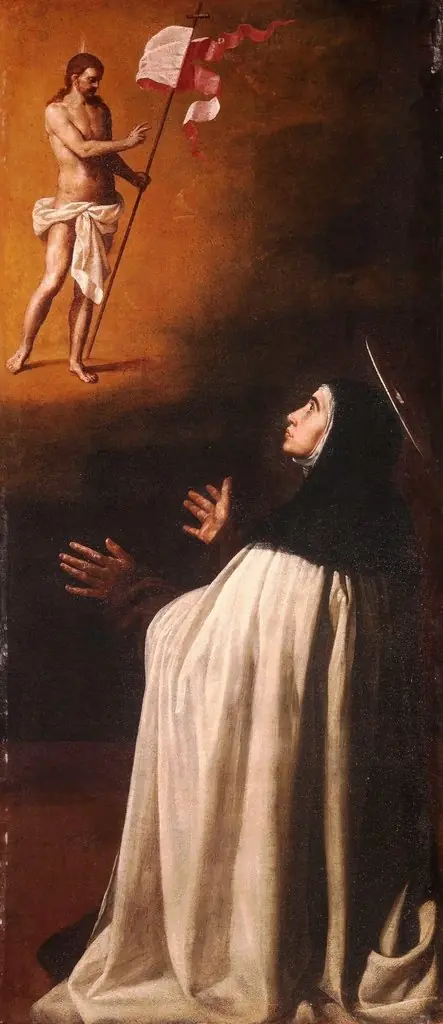 The crucified Christ appears to Saint Teresa