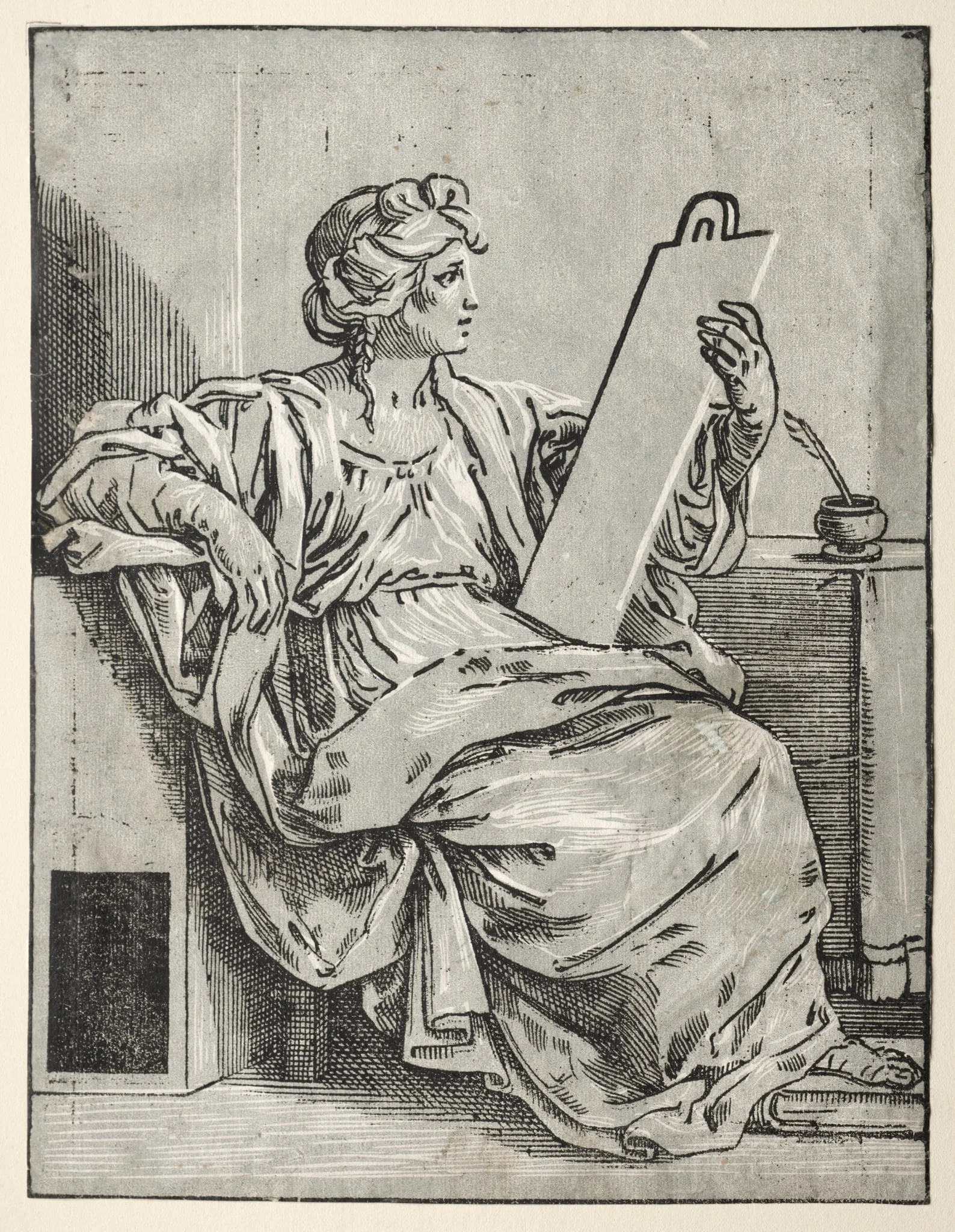 A Sibyl, by Bartolommeo Coriolano, 1640