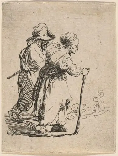 Two Tramps, a Man and a Woman