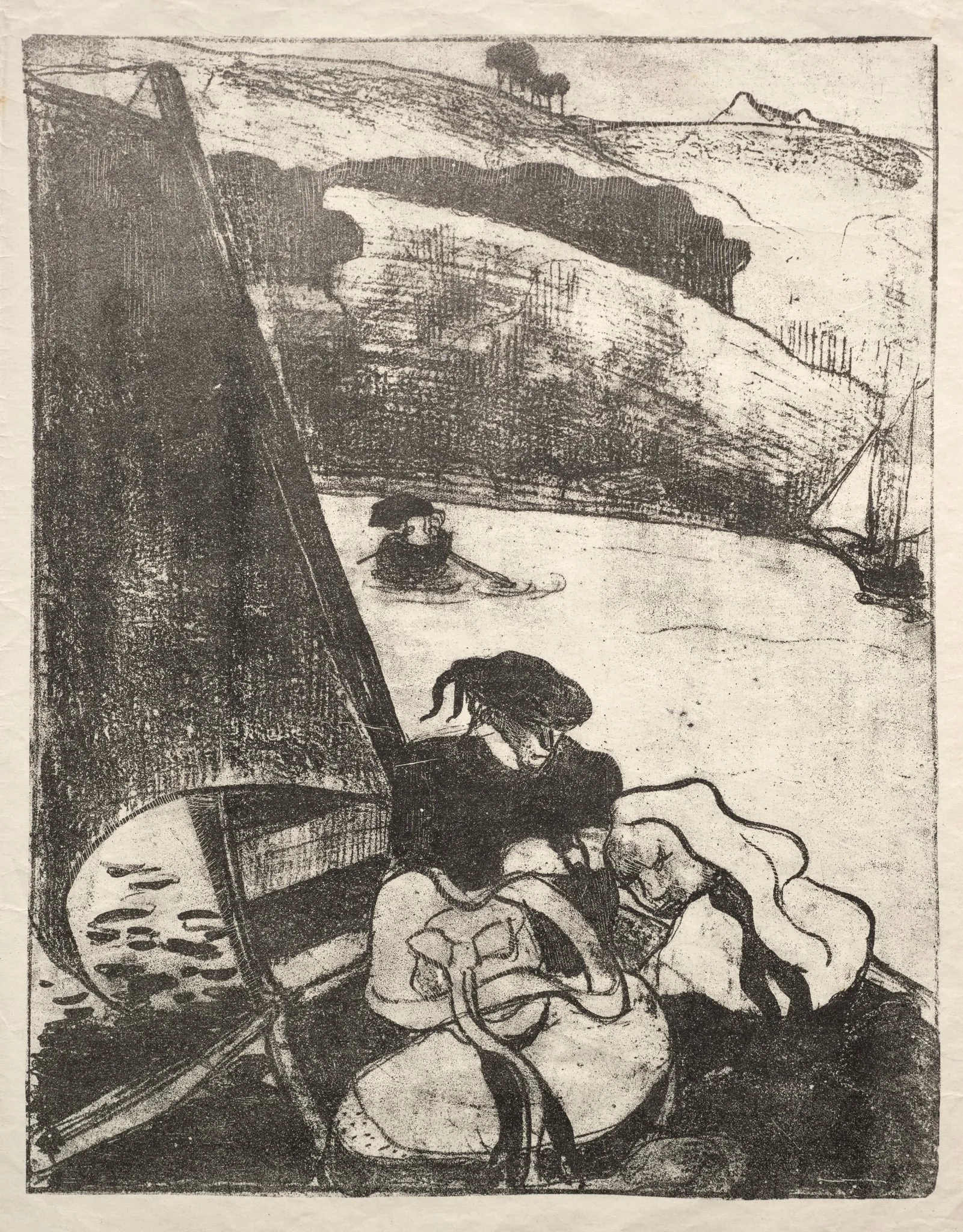 Les Bretonneries: The Return from the Pilgrimage (Le Retour du Pardon), by Émile Bernard, 1889
