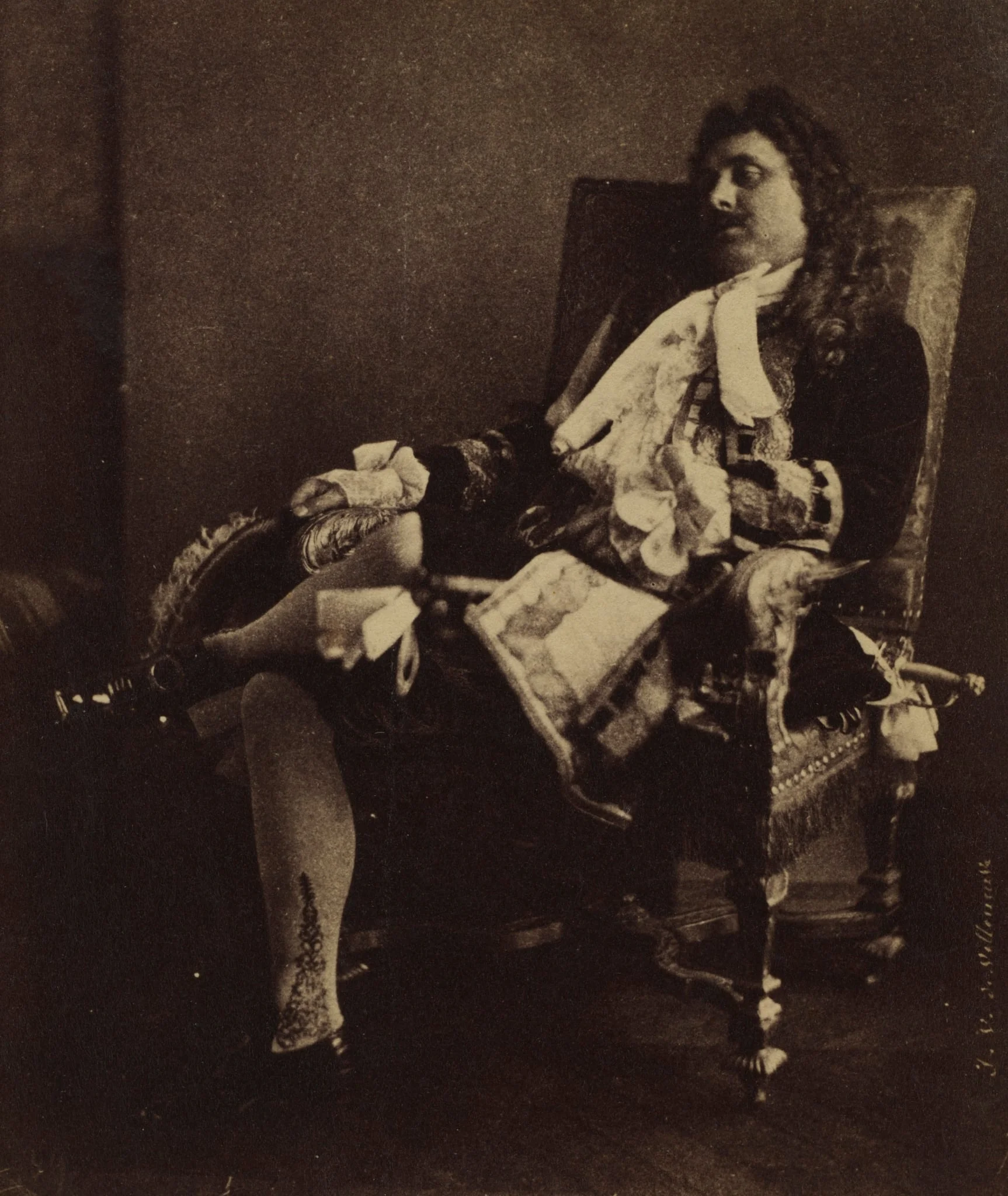 Mr. Leroux in the Role of Alceste in Le Misanthrope, by Julien Vallou de Villeneuve, 1854