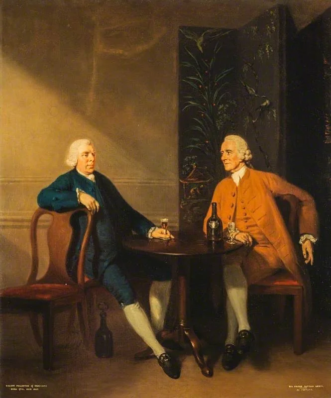 William Fullerton of Carstairs (1720 - 1806), and Captain Ninian Lowis (died 1790), by John Thomas Seton, oil, 1773