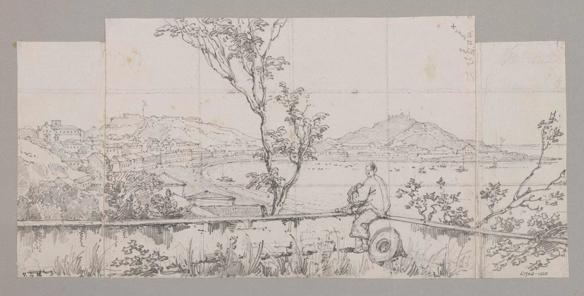 General View of Macao Bay from the Bishop's Gate, by George Chinnery, 1
