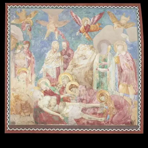 Copy after the painting The Pieta attributed to the  Isaac Master in the Upper Church, San Francesco, Assisi