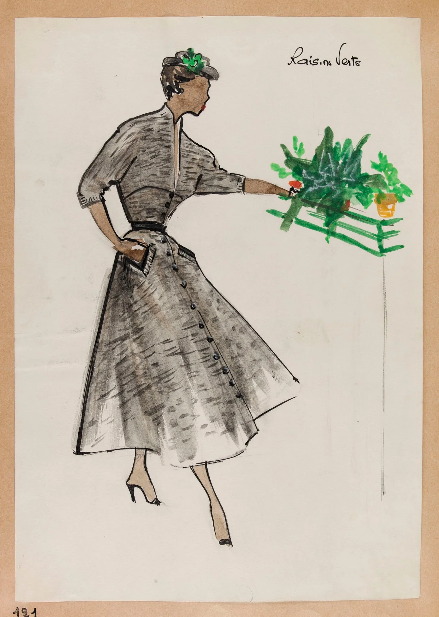 Raisins verts, by Carven, 1951