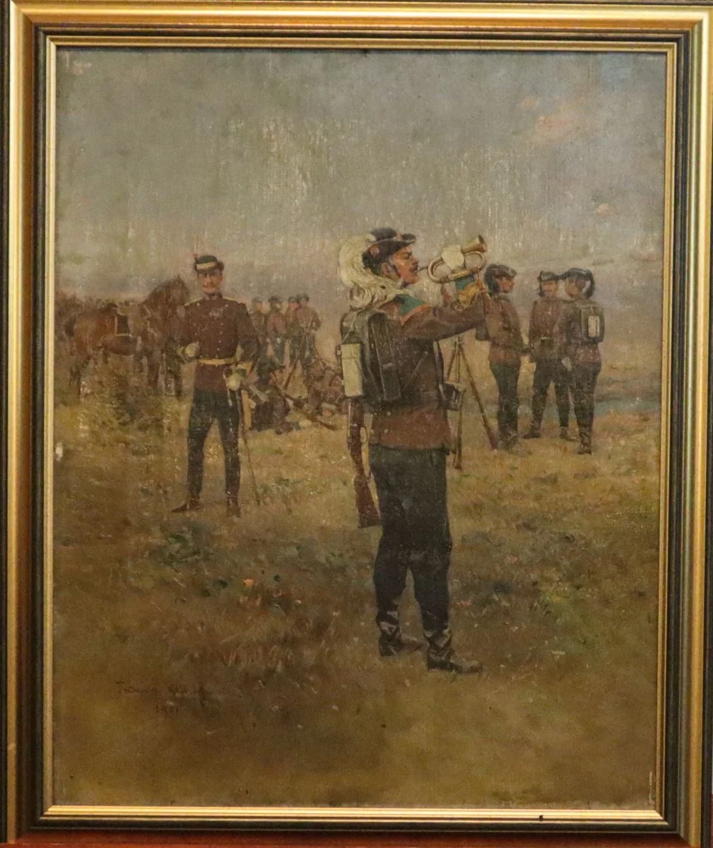 Un grup de vânători, by Tadeusz Ajdukiewicz, unspecified