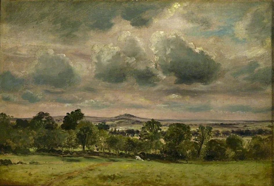 View of Hampstead looking towards Harrow, by Lionel Bicknell Constable, oil, 1867