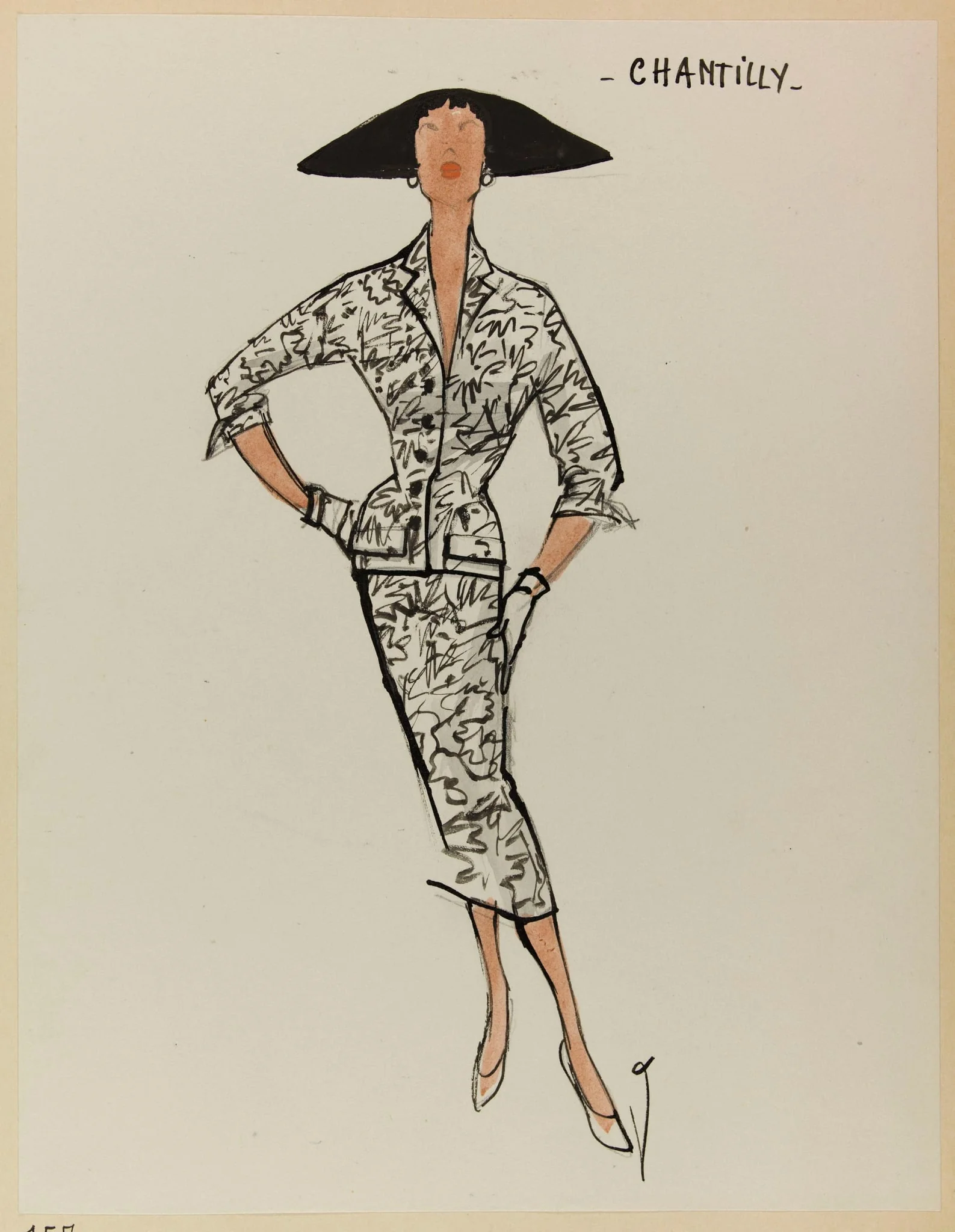 Chantilly, by Carven, 1953