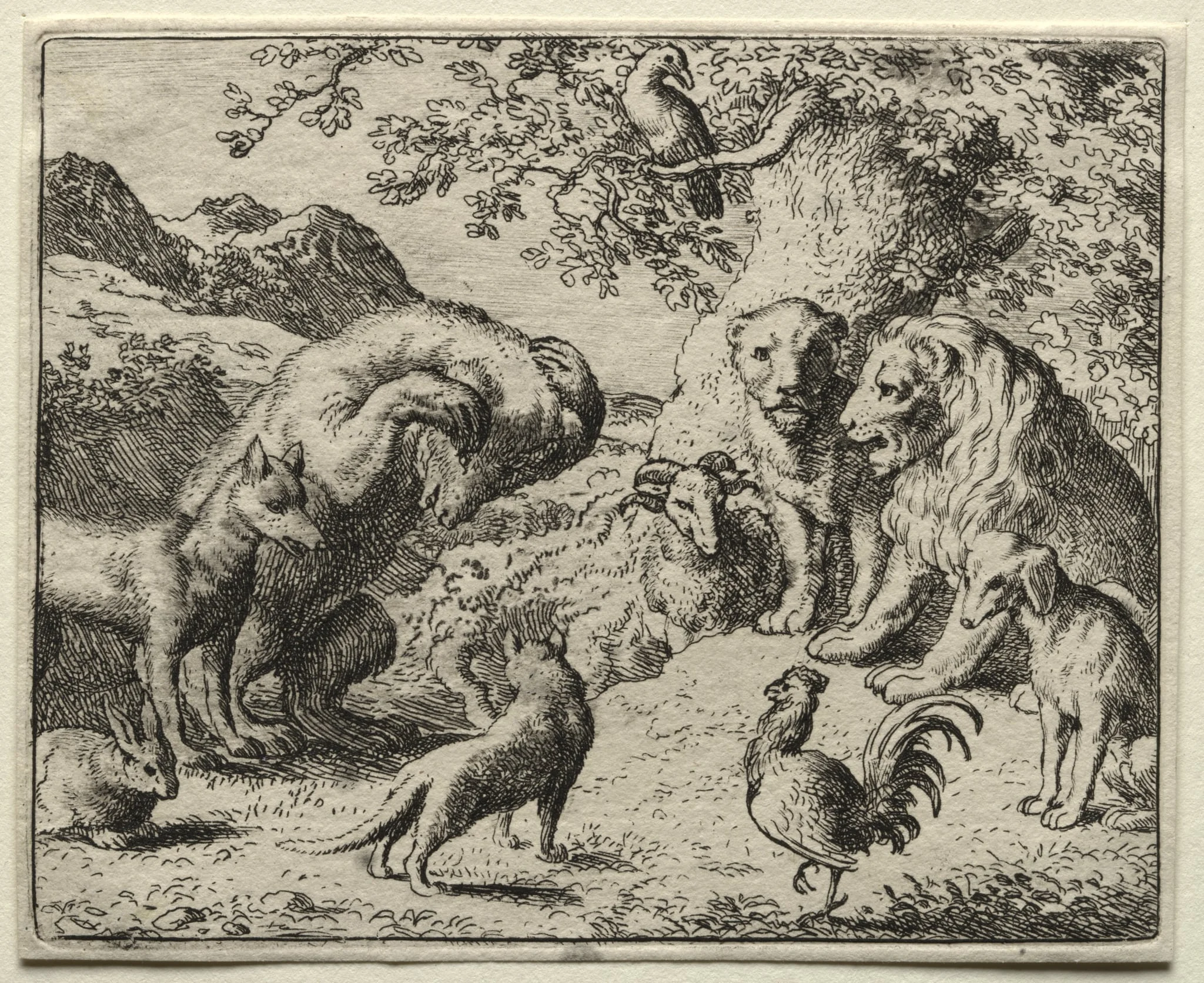 Reynard the Fox:  The Complaint of the Bear, by Allart van Everdingen, 1662