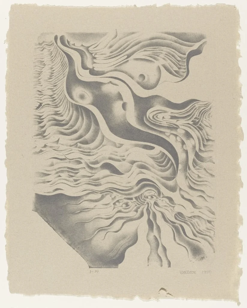 Untitled, by Lee Bontecou, ink, 1980