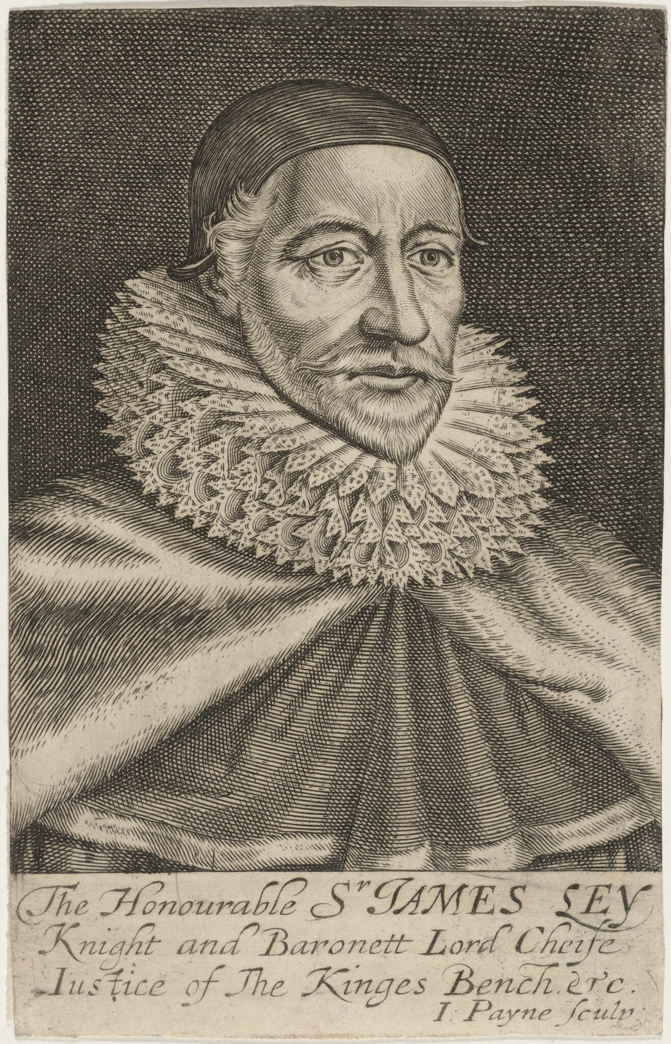 James Ley, First Earl of Marlborough, by John Payne, ink, 1627
