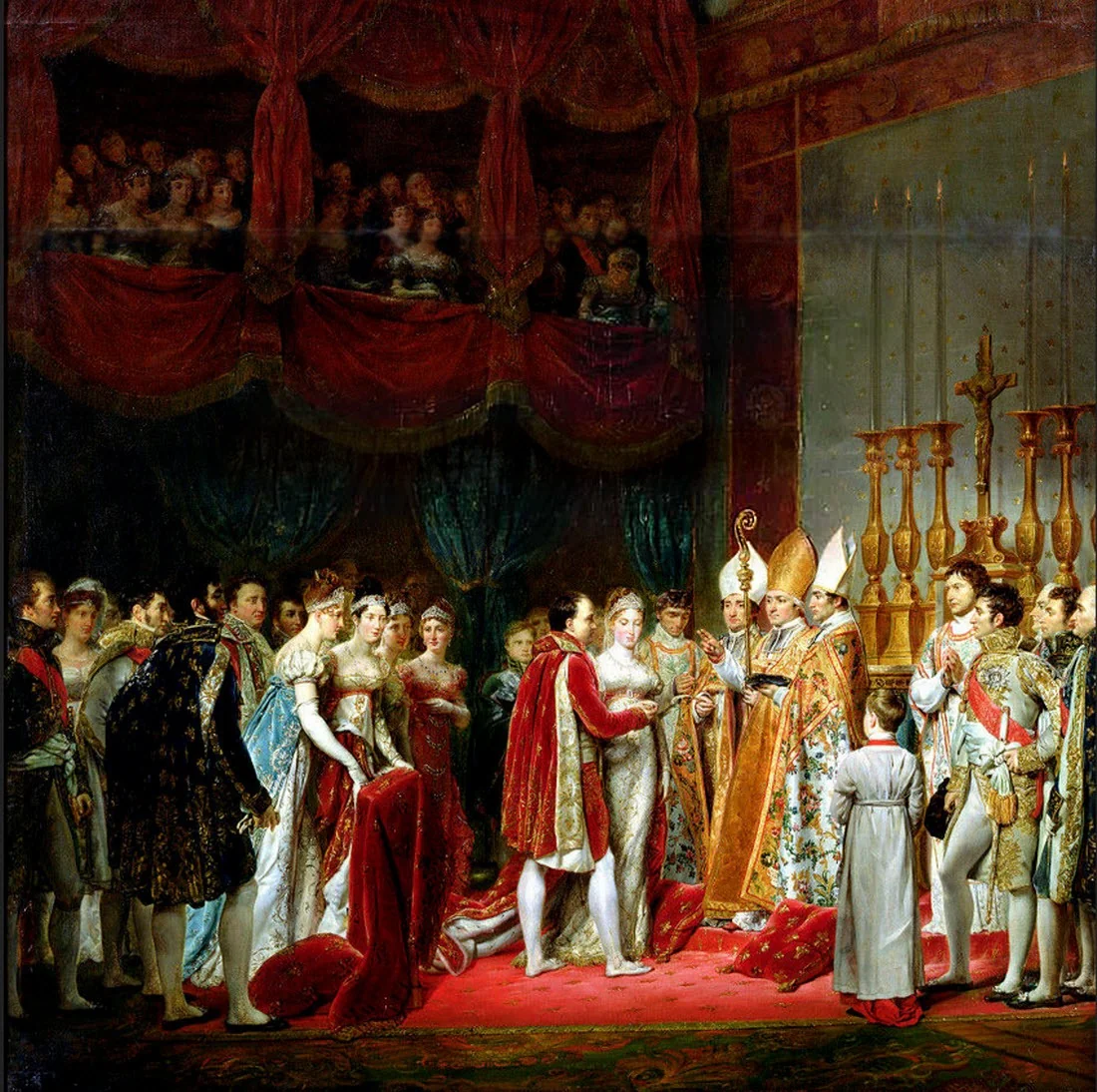 Marriage of Napoleon I and Marie Louise, 2 April 1810, by Georges Rouget, oil, 1810
