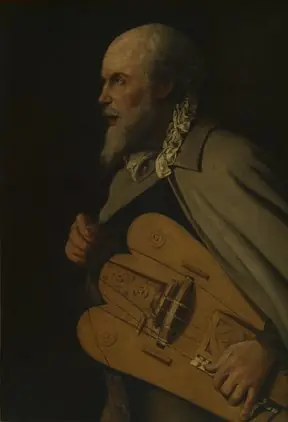 The hurdy-gurdy player