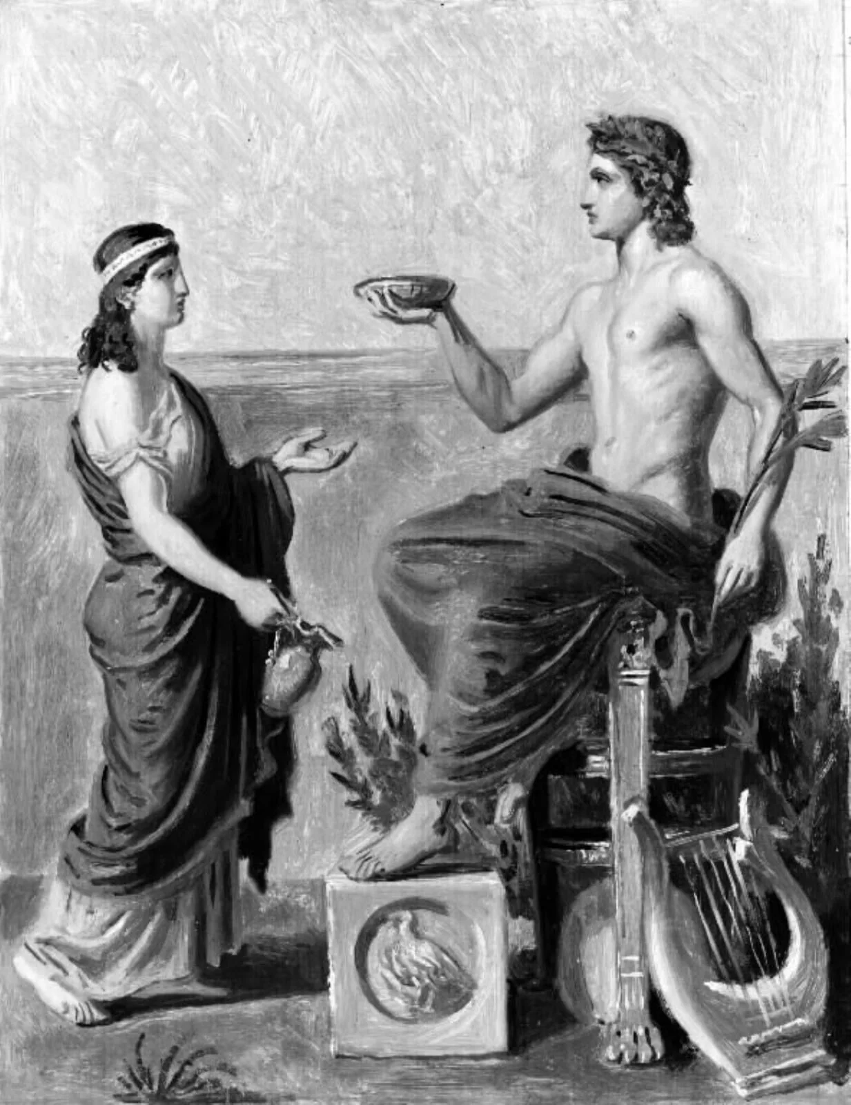 Apollo and Pythia, by Unknown, 1849