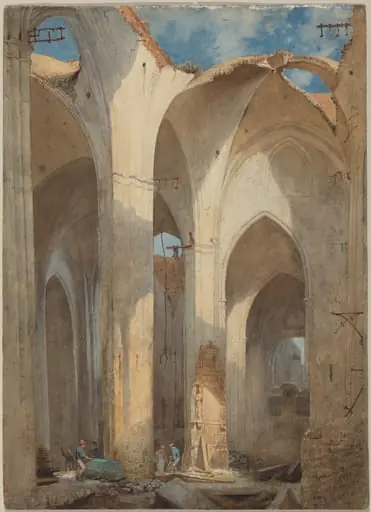 The Ruins of Saint Nicolai Church in Hamburg
