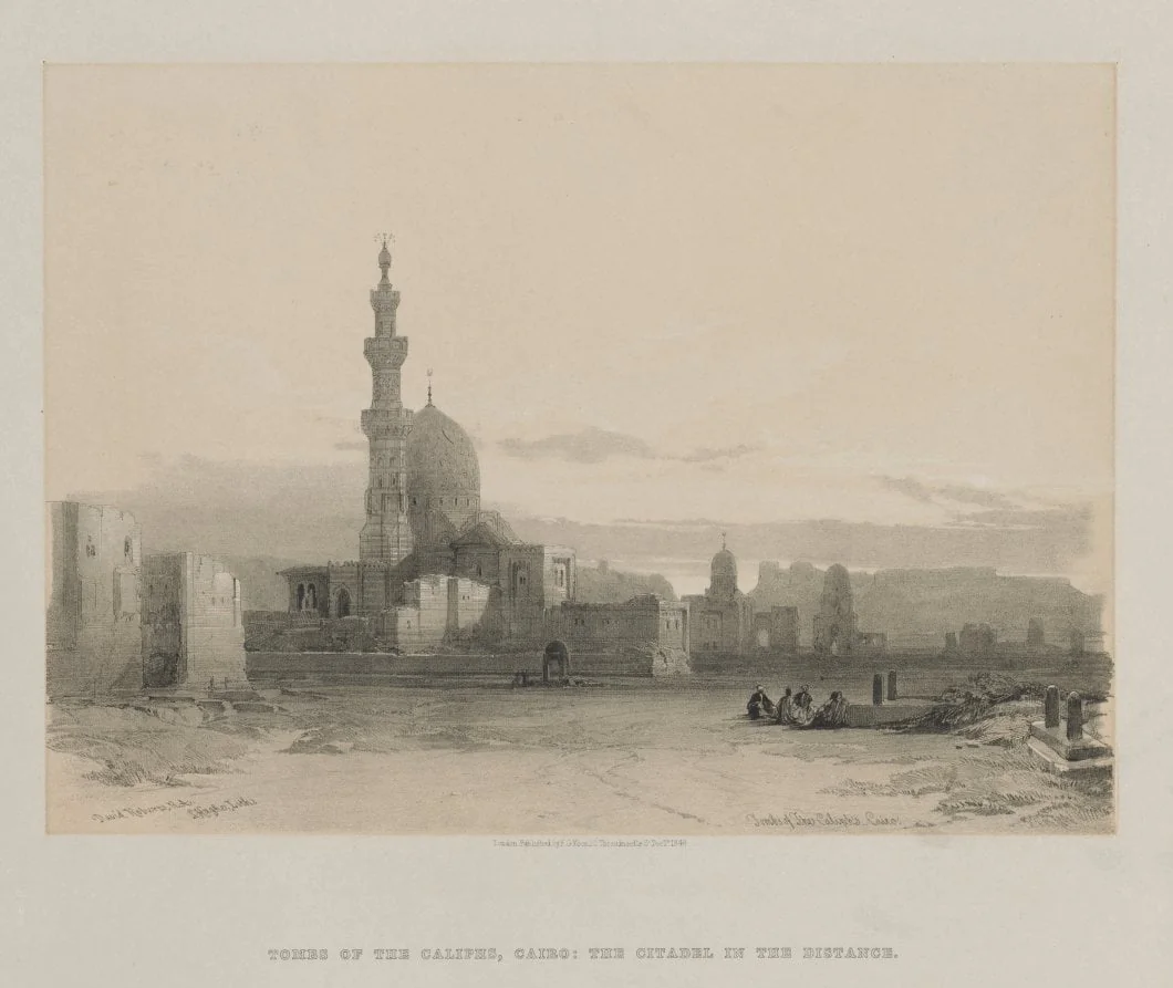 Egypt and Nubia, Volume III: Tombs of the Caliph's, Cairo, by Louis Haghe, 1848