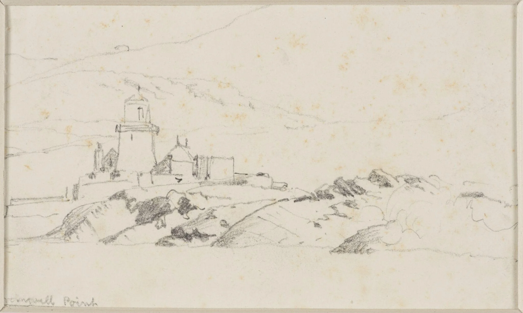 Cromwell Point,  Valencia Island, by Edward William Cooke, 1850