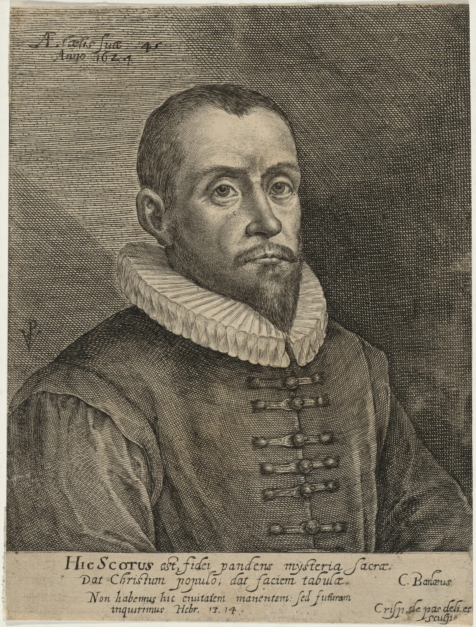 Thomas Scott, by Crispijn van de Passe I, ink, 1624