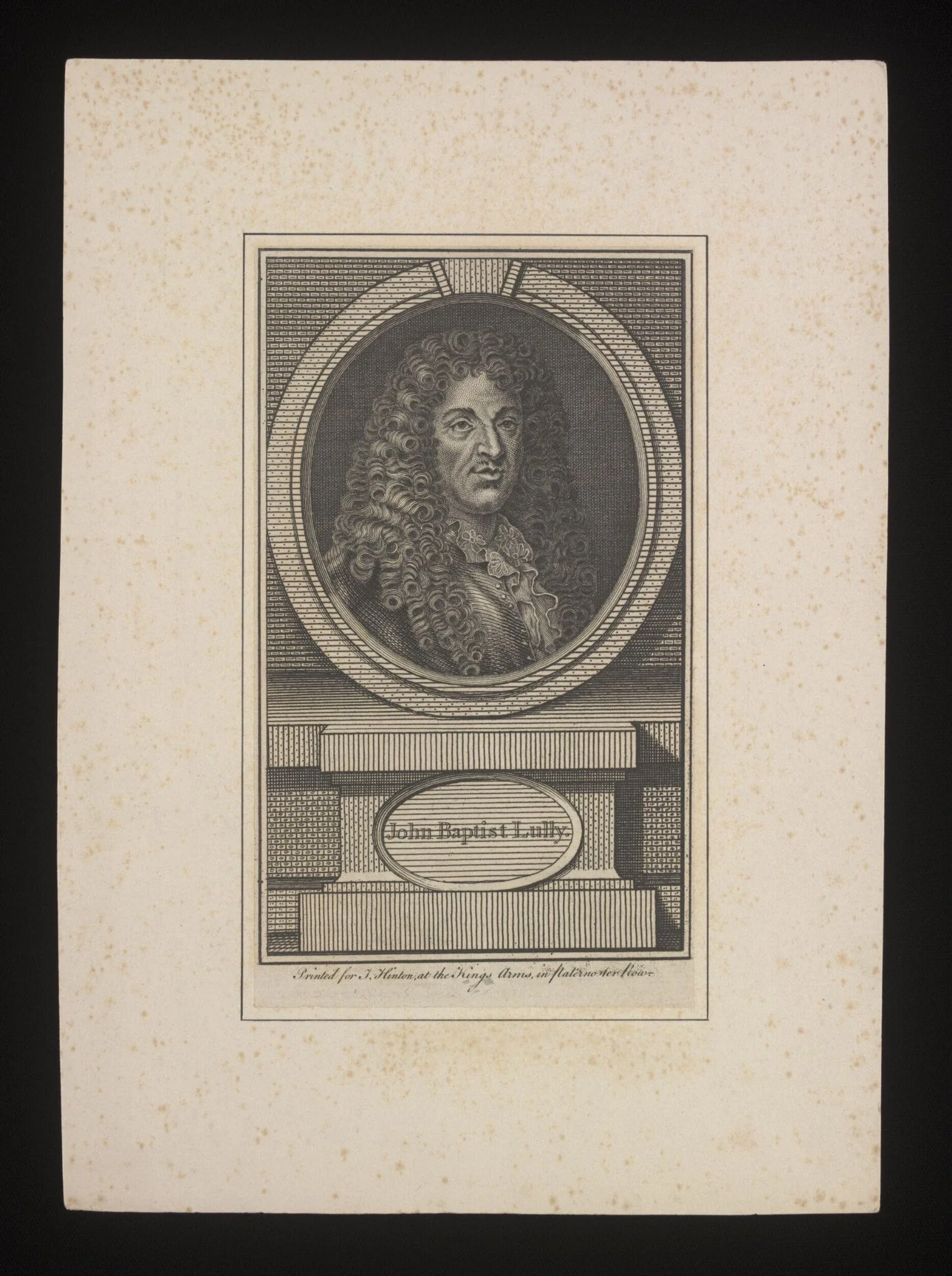 John Baptist Lully, by Unknown, 1750