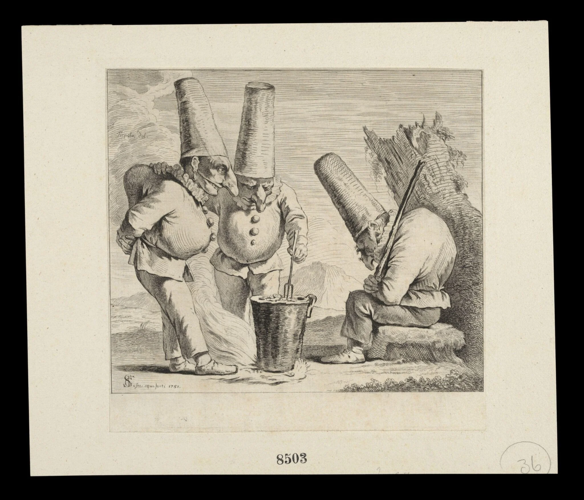 H Beard Print Collection, by F.C. Schmidt, 1751