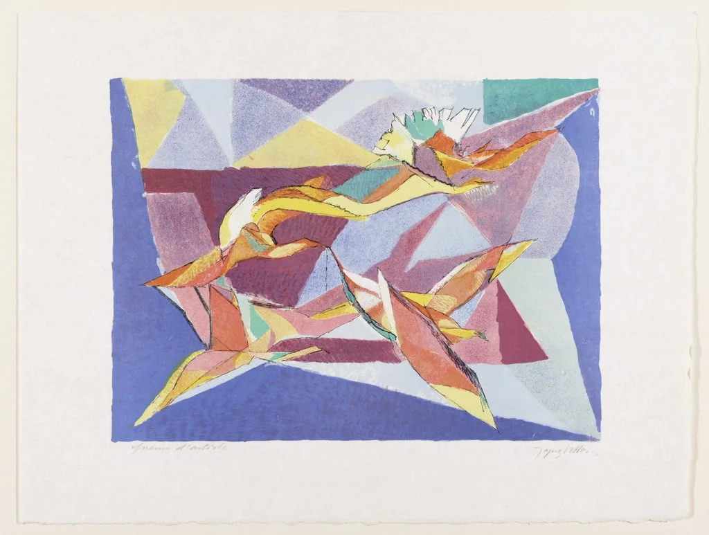 Untitled, by Jacques Villon, ink, 1958