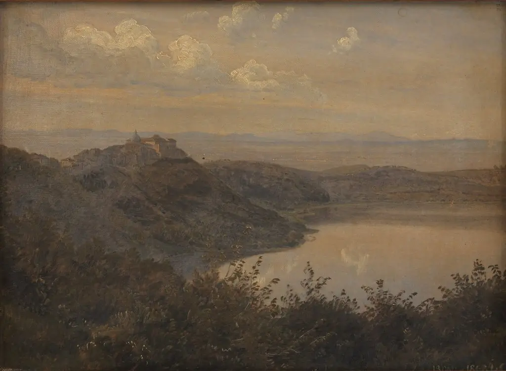 A View towards Castel Gandolfo, Italy