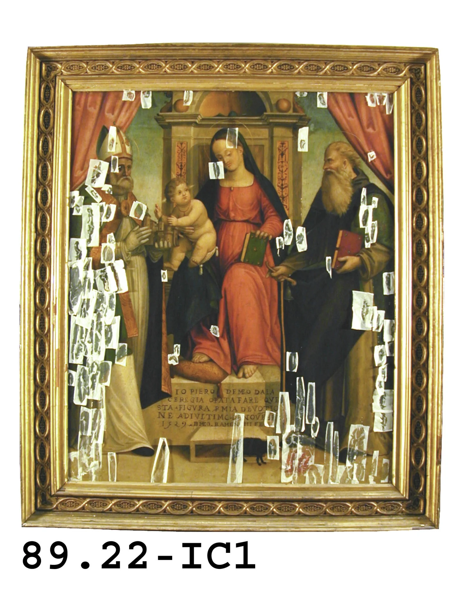 The Virgin Enthroned with Saint Amadio and Saint Anthony