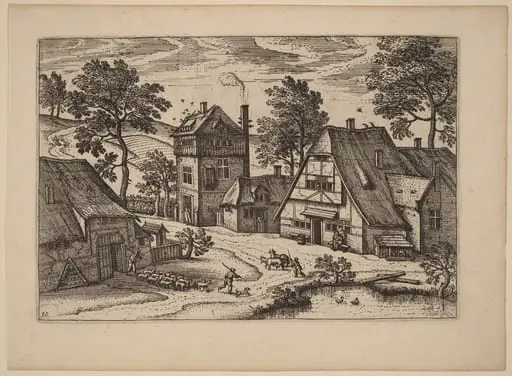 Village with Pond