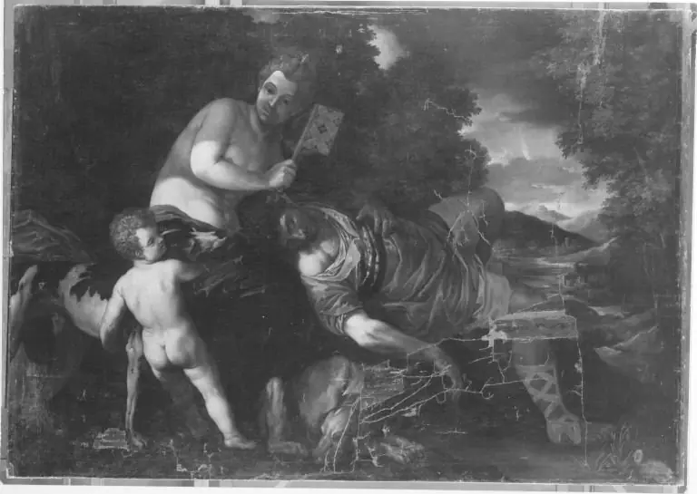 Venus with the sleeping Adonis