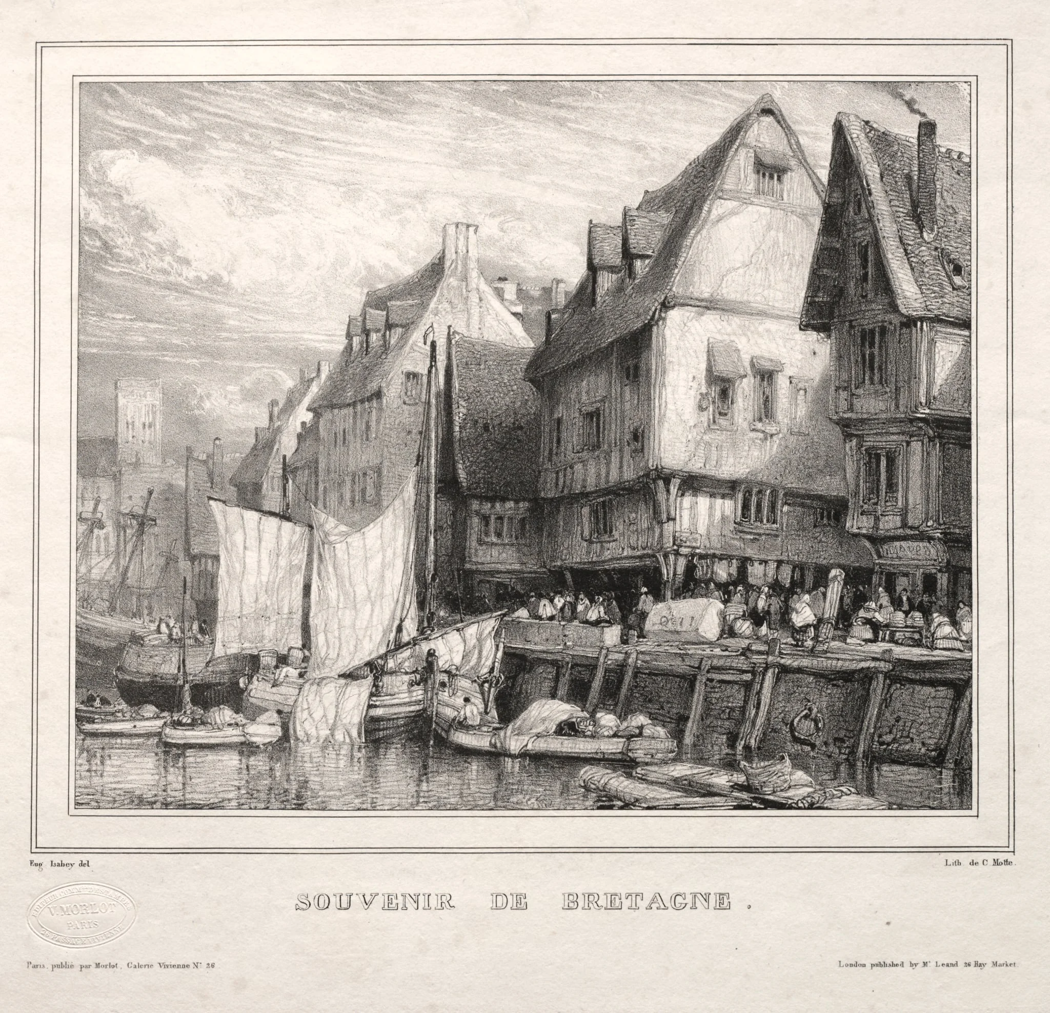 Souvenirs:  Souvenir of Brittany, by Eugène Isabey, 1832