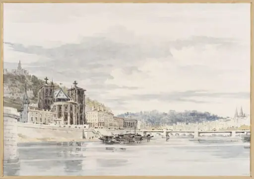 Lyons from the Left Bank of the Saone