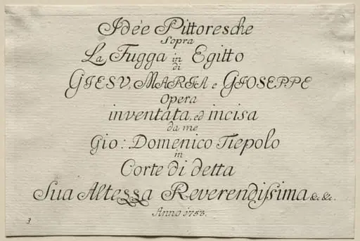 Flight into Egypt:  Title Page