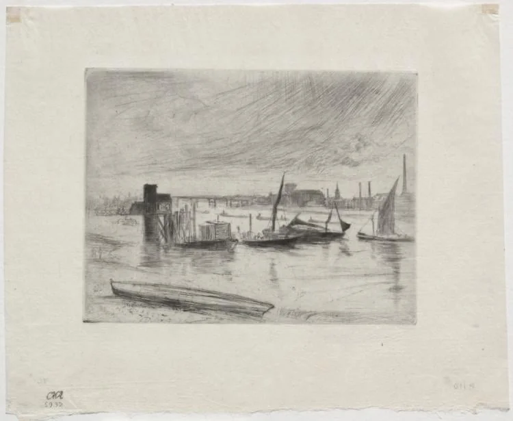 Early Morning, Battersea, by James McNeill Whistler, 1863