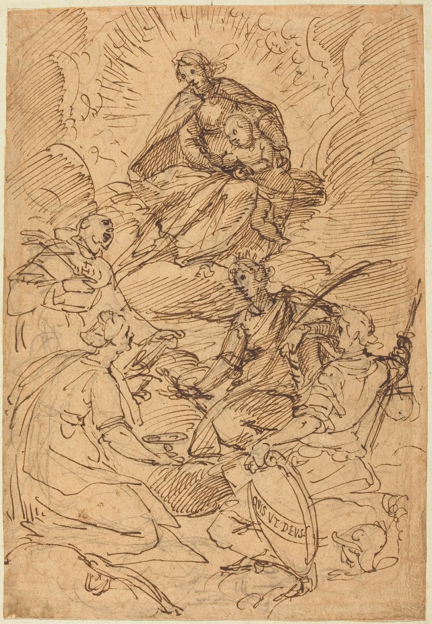 The Madonna and Child in Glory Adored by Saints