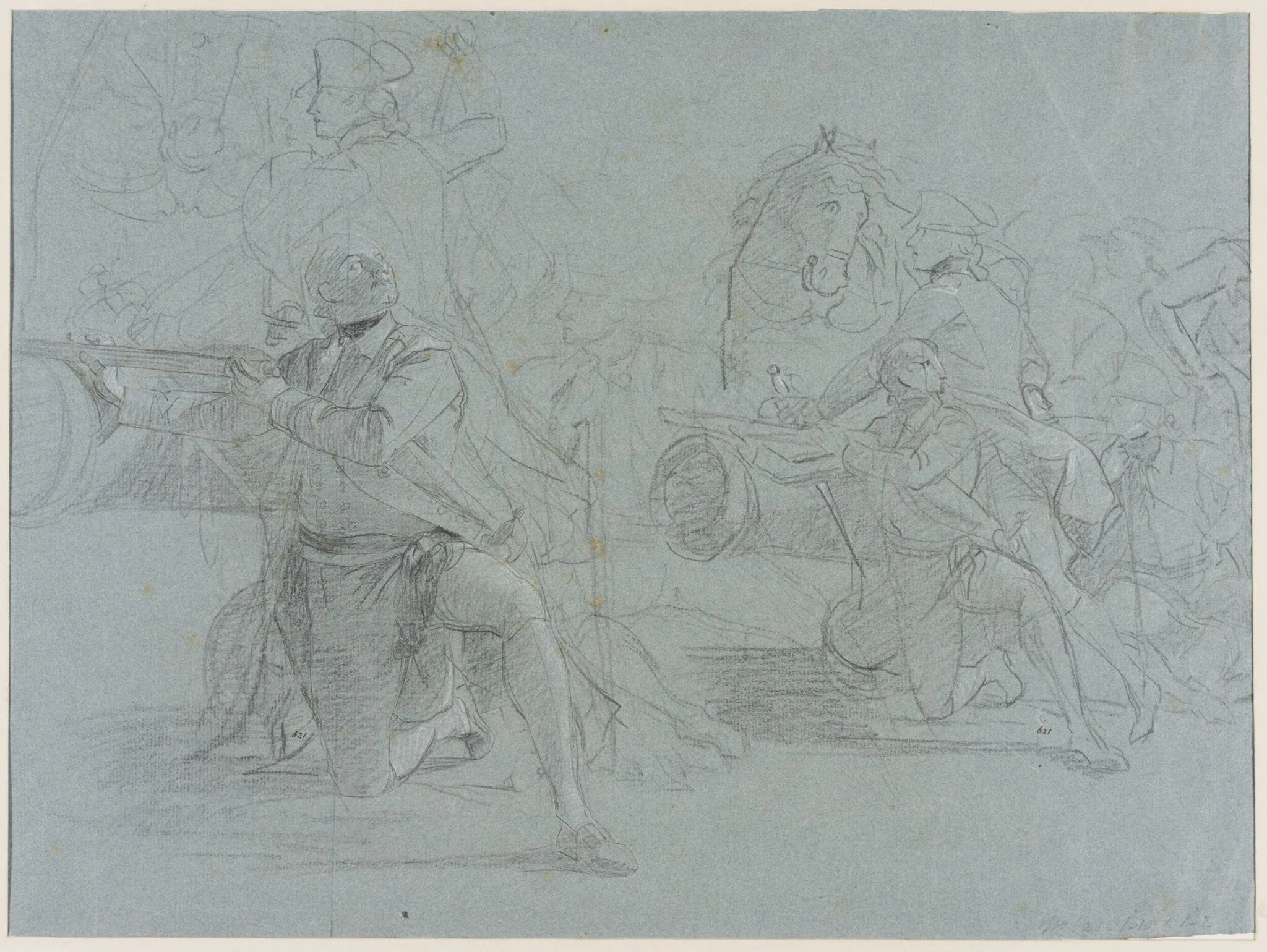 Study for 'The Siege of Gibraltar'