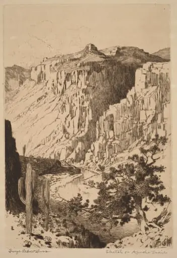 Sketch on Apache Trail, Arizona