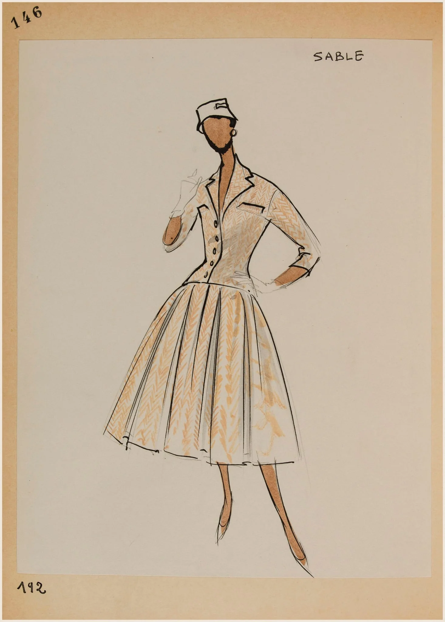 Sable, by Carven, 1956