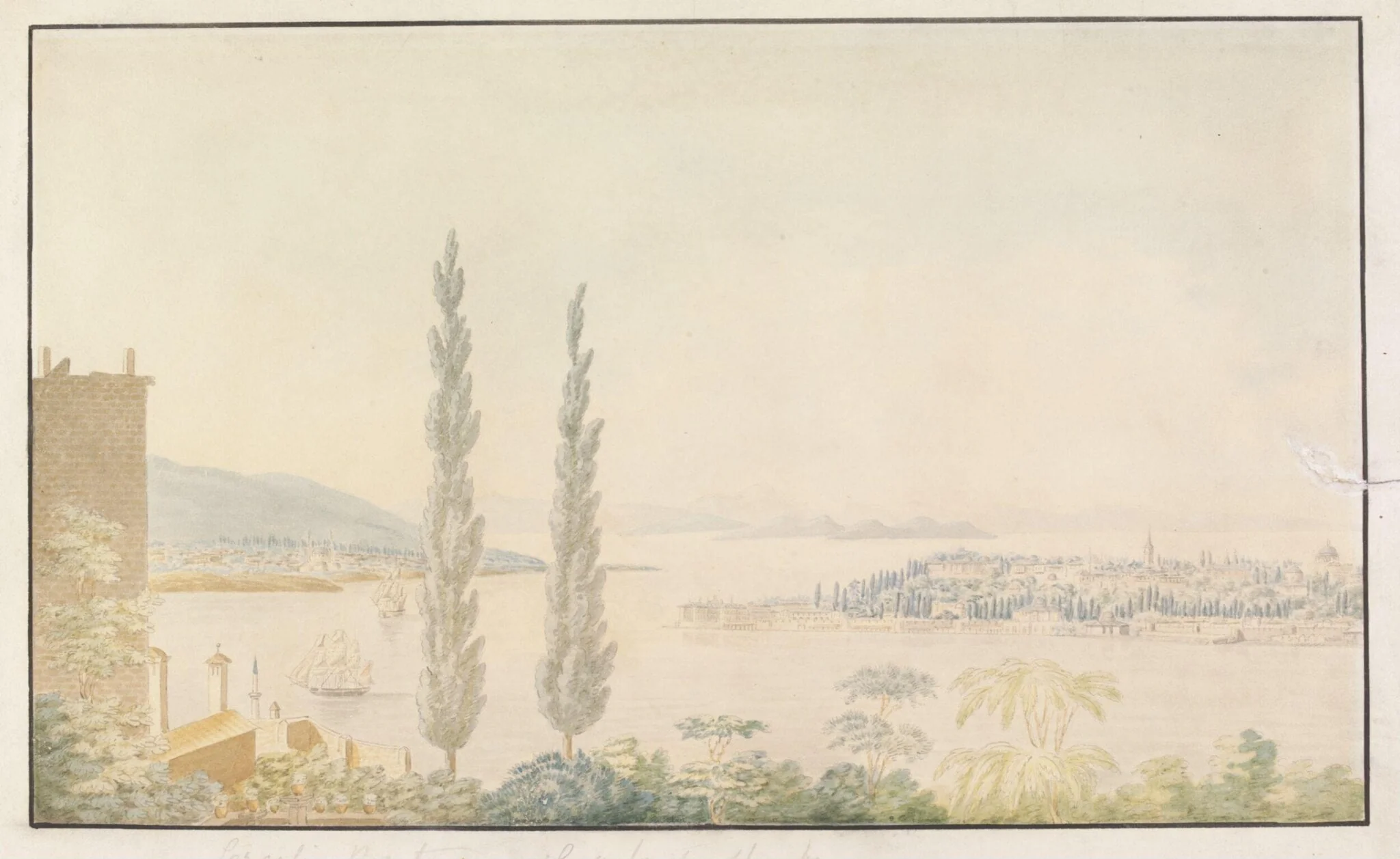 Üsküdar and Saray Burnu from Galata, with the Sea of Marmara in the distance