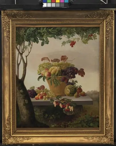 A Basket of Fruit in a Landscape