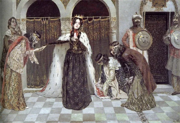 Return of Queen Zabel of Armenia, by Vardges Sureniants, oil, 1909