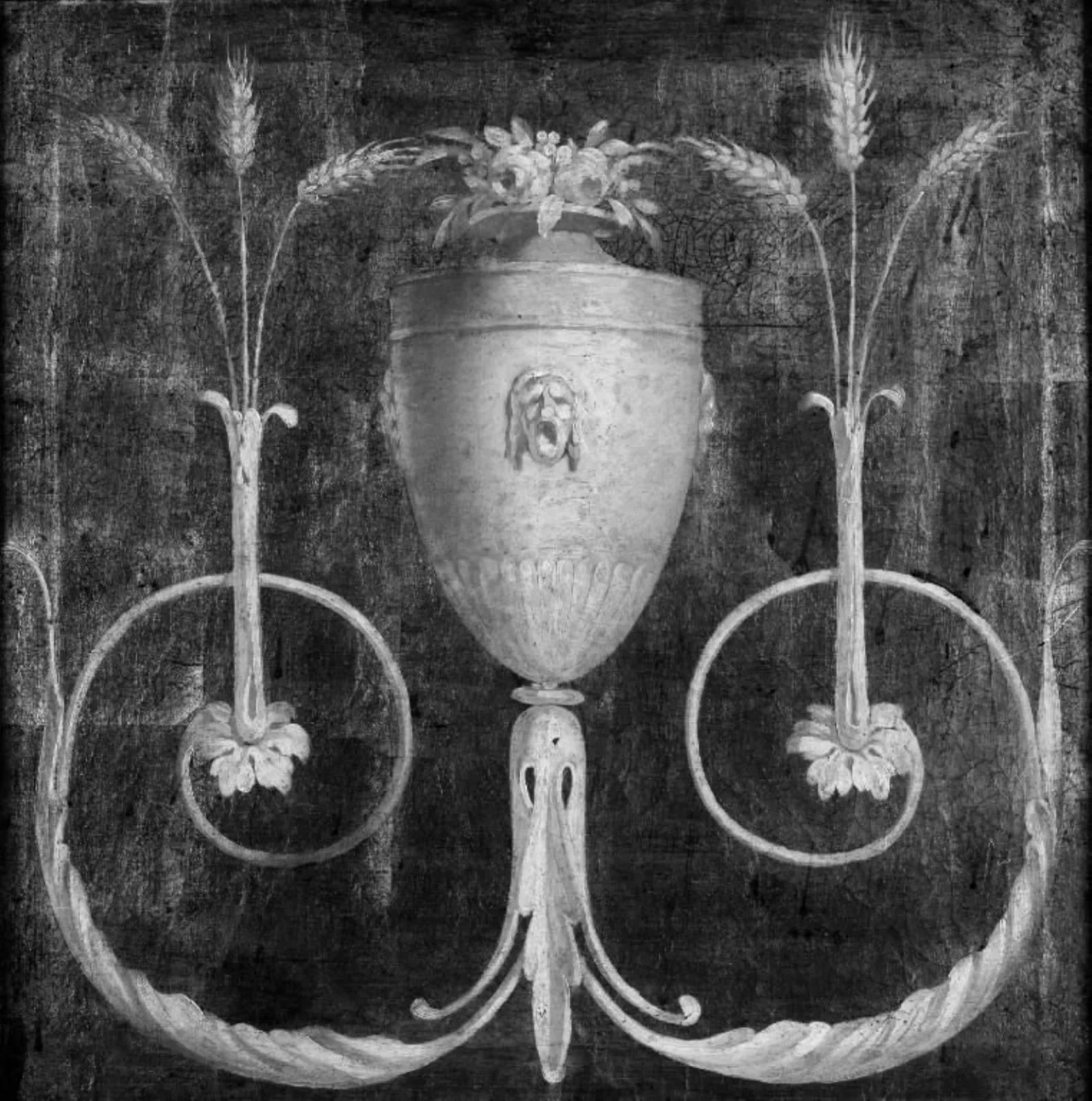 Ornamental panel, presumably a wall decoration., by Unknown, 1783