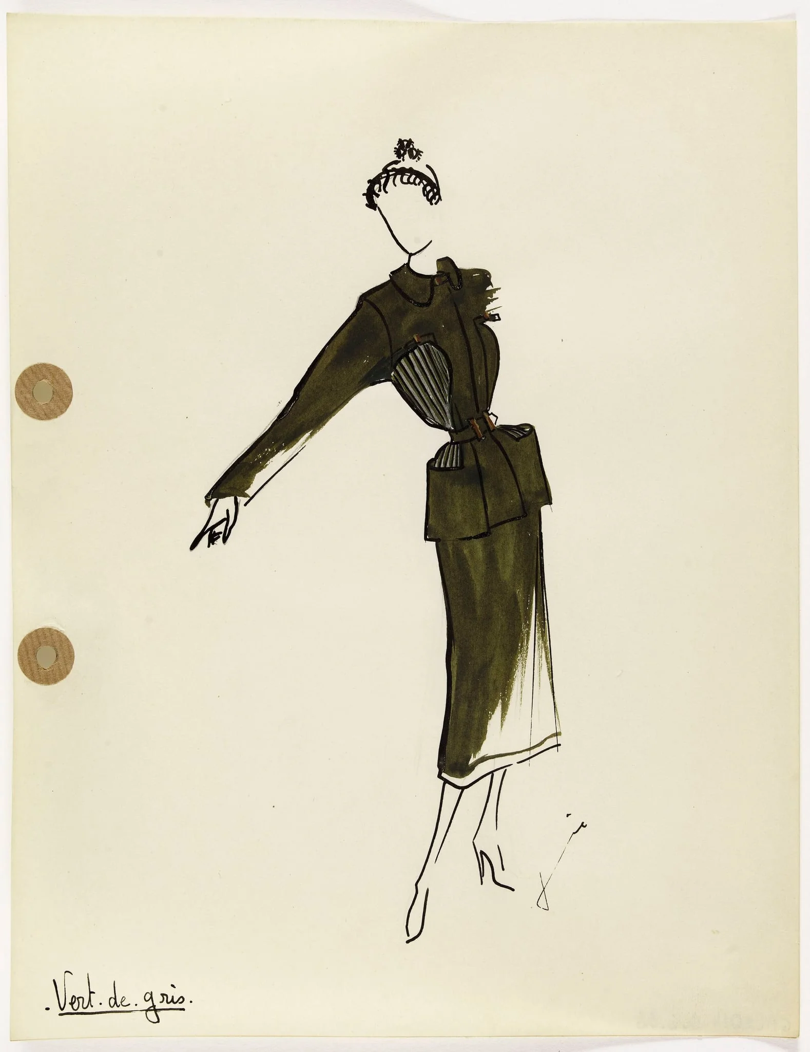 'Vert-de-gris', by Carven, 1949