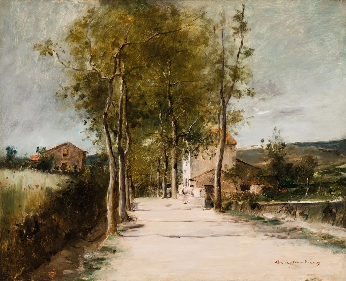Landscape with Alley and Building