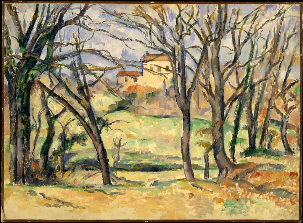 Trees and Houses Near the Jas de Bouffan