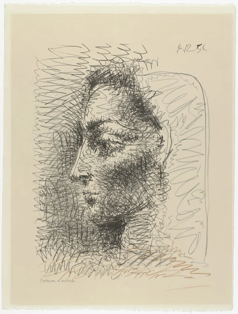 Untitled, by Pablo Picasso, ink, 4