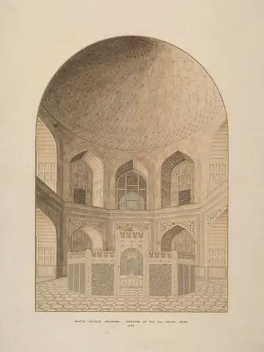 Interior of the Tomb Chamber, Taj Mahal, Agra