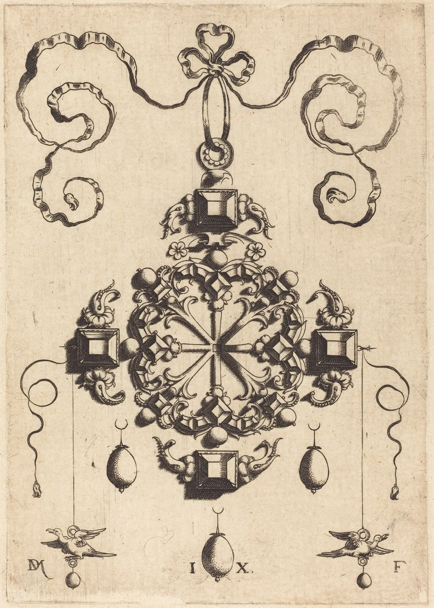 Large Pendant in the Form of a Wheel