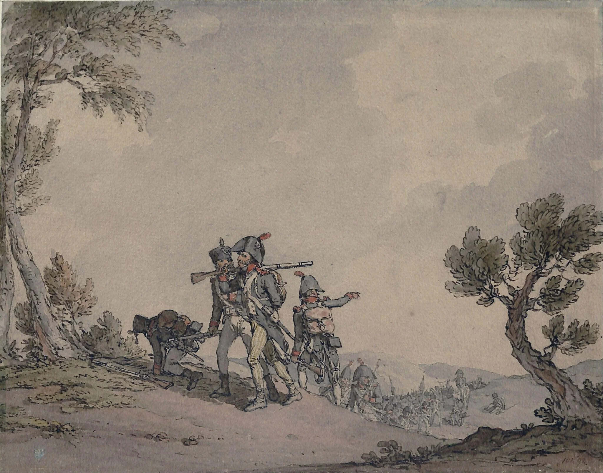 French Soldiers on the March