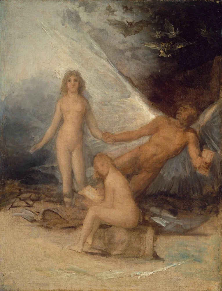 Time, Truth and History, by Francisco Goya, oil, 1800