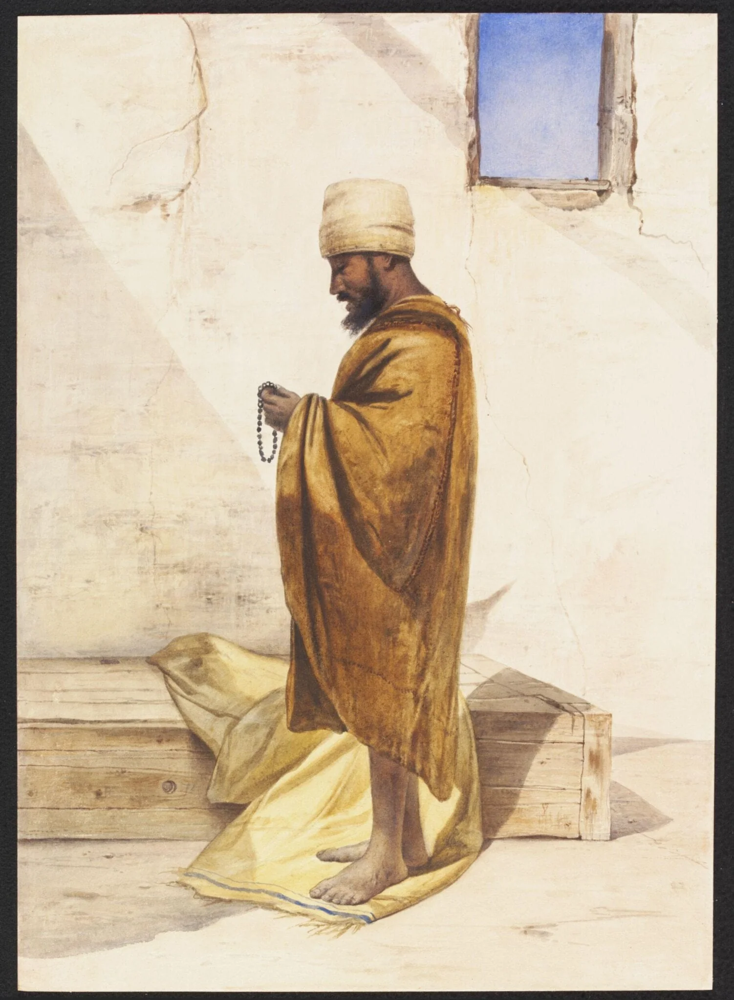 Abyssinian Christian in Cairo.  On Pilgrimage to El-Tin